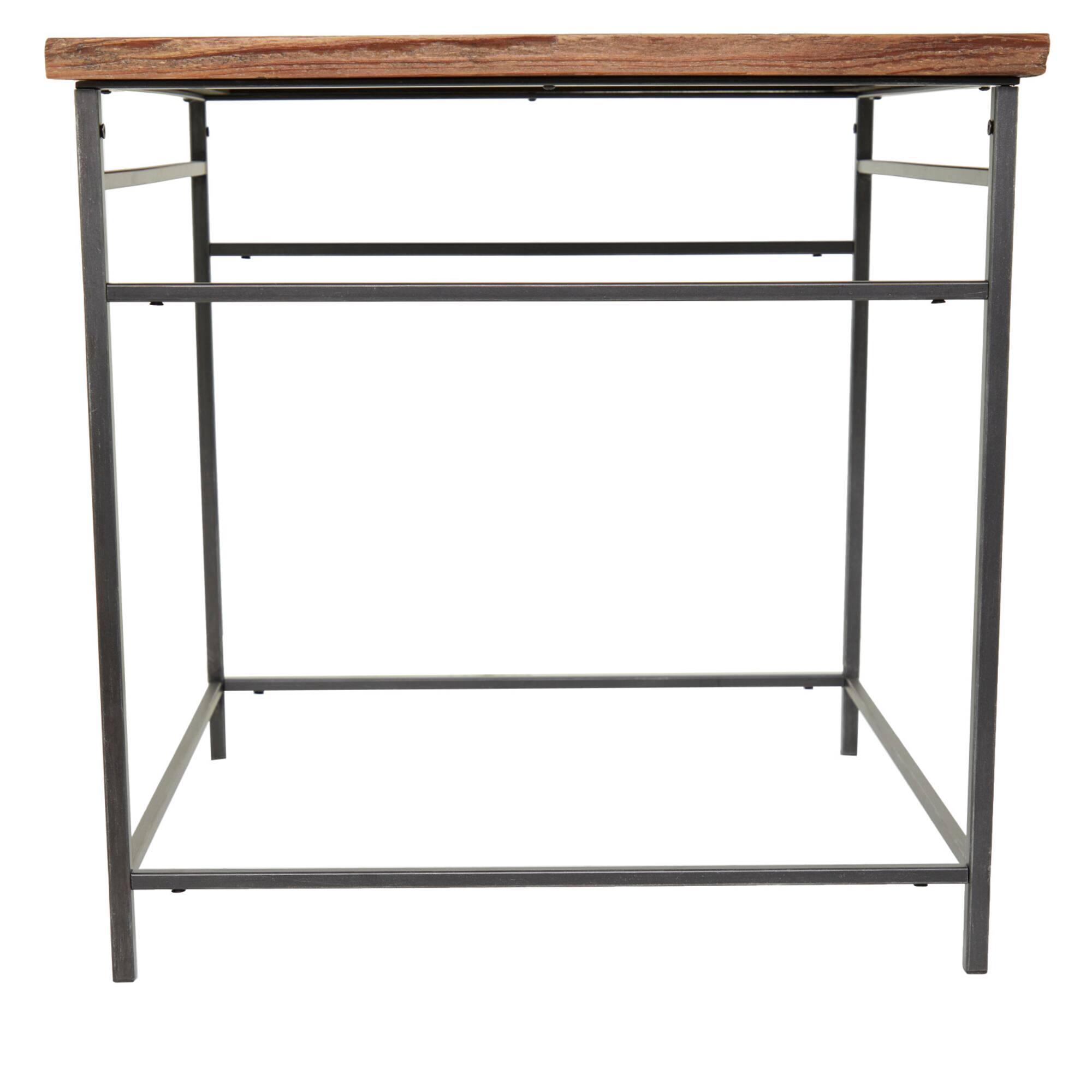 Brown Wood Rustic Accent Table 24" x 24" x 24"